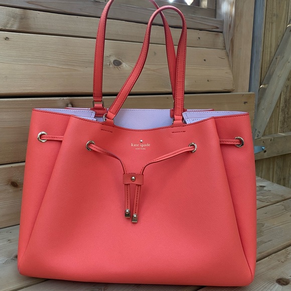 Kate spade coral color bag - Picture 1 of 4